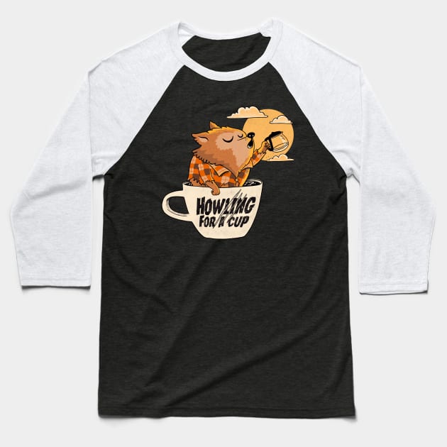 werewolves needs coffee Baseball T-Shirt by ppmid